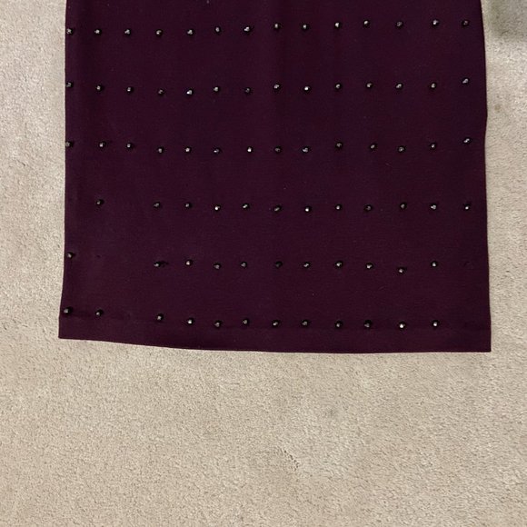A|X Purple Beaded Bodycon Sleeveless Mini Dress - Picture 7 of 7